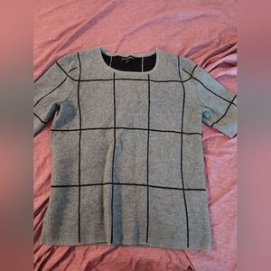 euc short sleeve merino wool sweater